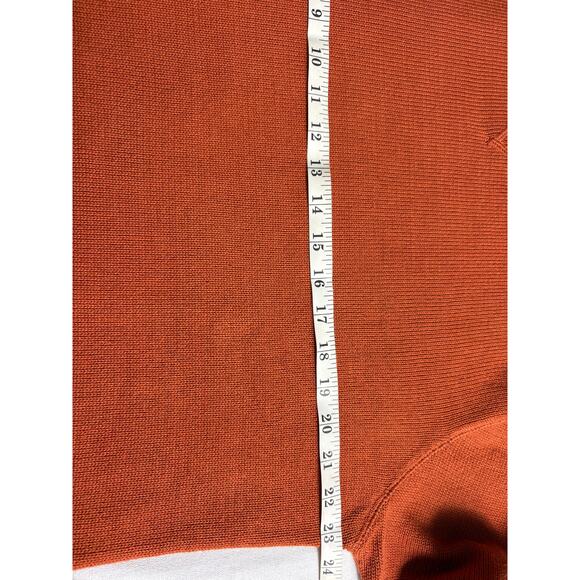 Eddie Bauer Orange Crewneck Cotton Sweater Men's Tall Large Pullover - Picture 4 of 5